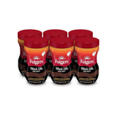 Folgers Black Silk Dark Roast Instant Coffee Crystals, 8-oz. Jar (Pack of 6)