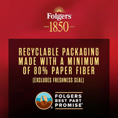 Folgers 1850 Expedition Blend Medium Roast Ground Coffee, 12 Ounce (Pack of 6)