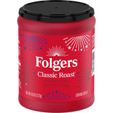 Folgers Classic Roast Medium Roast Ground Coffee, Limited-Edition Canister for America’s 250th Anniversary, 9.6 Oz.