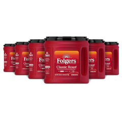 Folgers Classic Roast Ground Coffee, Medium Roast, 25.9 Oz. Canister (Pack of 6)