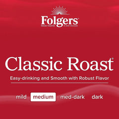 Folgers Classic Roast Medium Roast Ground Coffee, Keurig K-Cup Pods, Limited-Edition Design for America’s 250th Anniversary, 10 Count Boxes (6 Boxes)