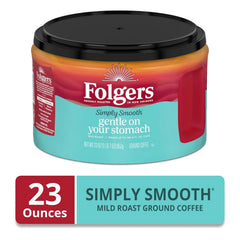 Folgers Simply Smooth Ground Coffee, Mild Roast, 23 Ounce Canister