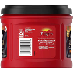 Folgers Black Silk Dark Roast Ground Coffee, 24.2 Ounces | 1 Canister