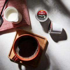 Folgers Black Silk, Dark Roast Coffee, Keurig K-Cup Pods, 32 Count Boxes (Pack of 4)